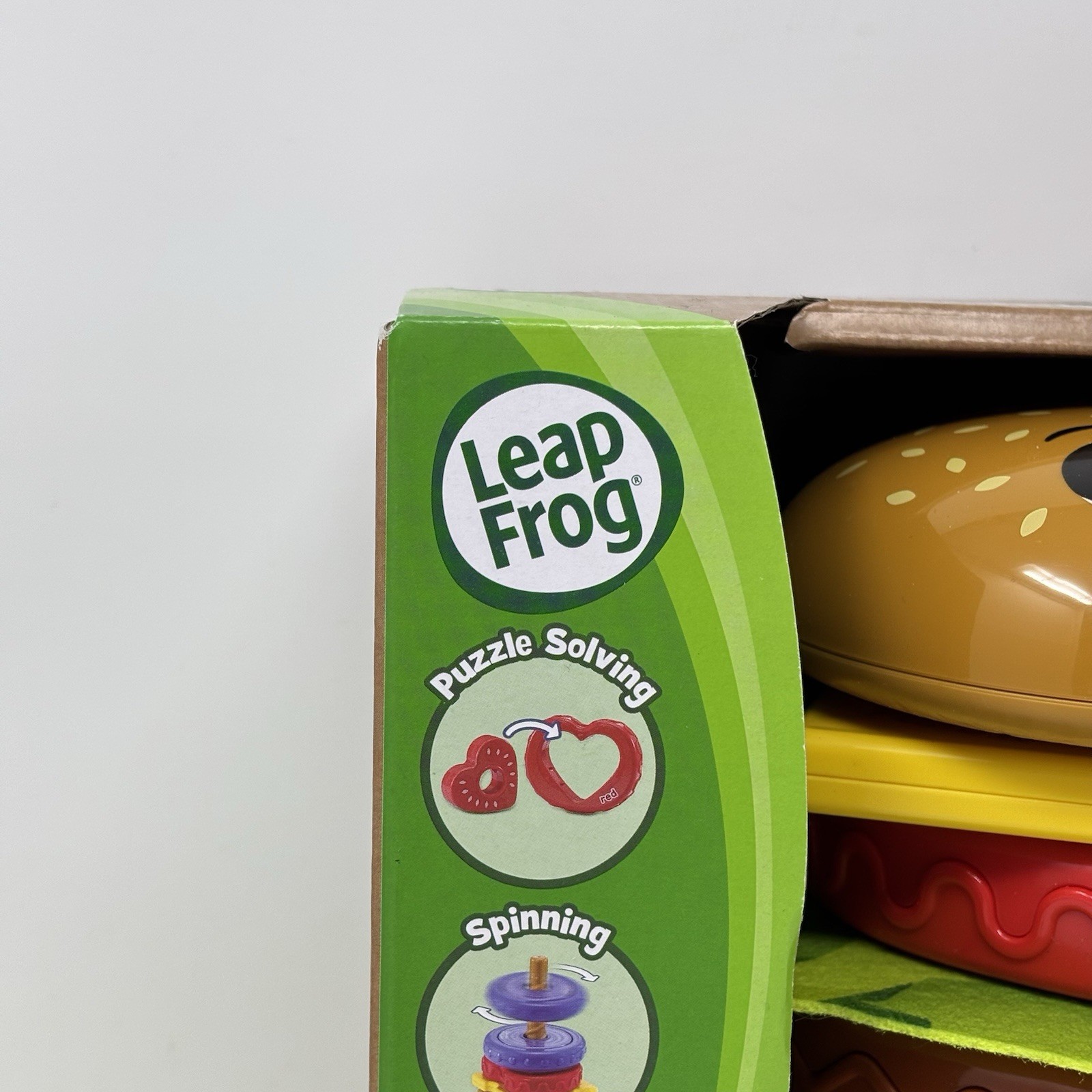 LeapFrog 4-in-1 Learning Hamburger Toy 12+ Months Stacking Puzzle New in Box