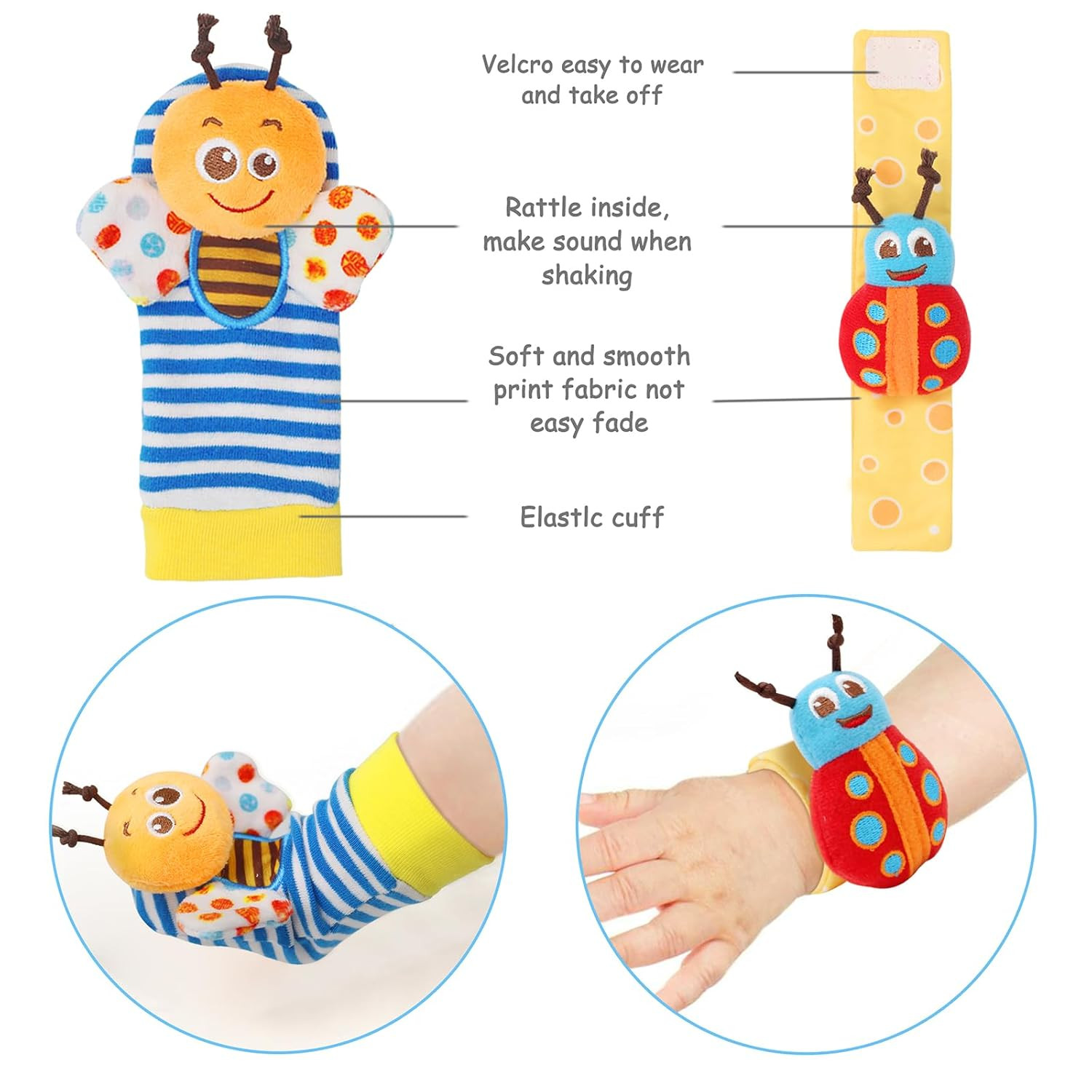 Baby Rattles Toys for 0-12 Month, Infant Girl Boy Toys for Babies 3-6 Months, Ne