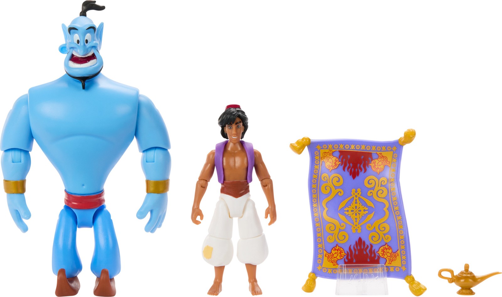 Disney Aladdin Storytellers Pack of 3 Figures, Authentic Posable Movie Toys
