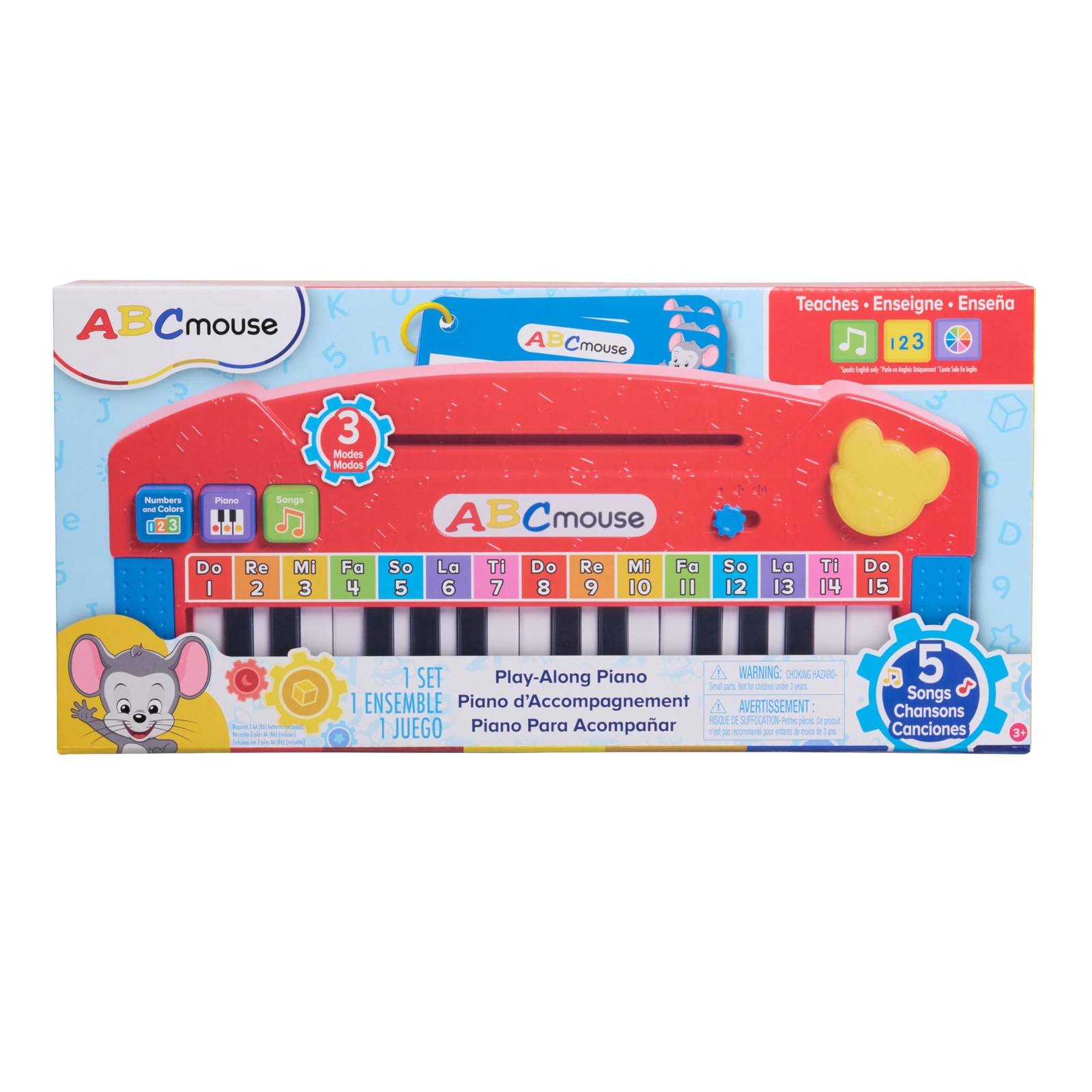 ABCmouse® Play-Along Piano, 3 Learning Modes, and Small, Multicolor