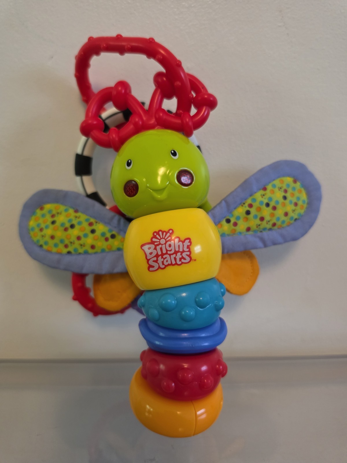 Bright Starts Twisty Bug Dragonfly/Butterfly Rattle Not tested