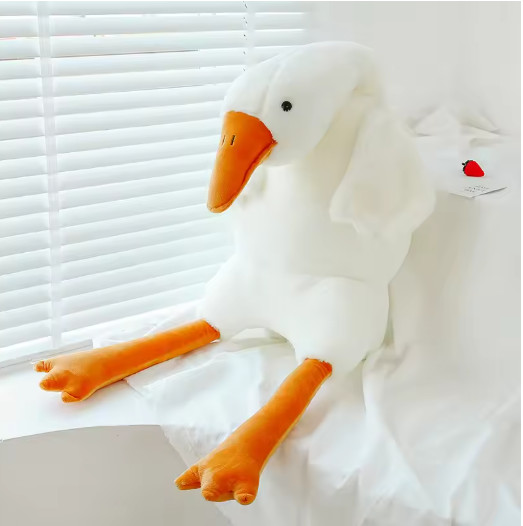 50-160cm Cute Big White Goose Plush Toy Huge Duck Sleep Pillow Cushion Soft Gift