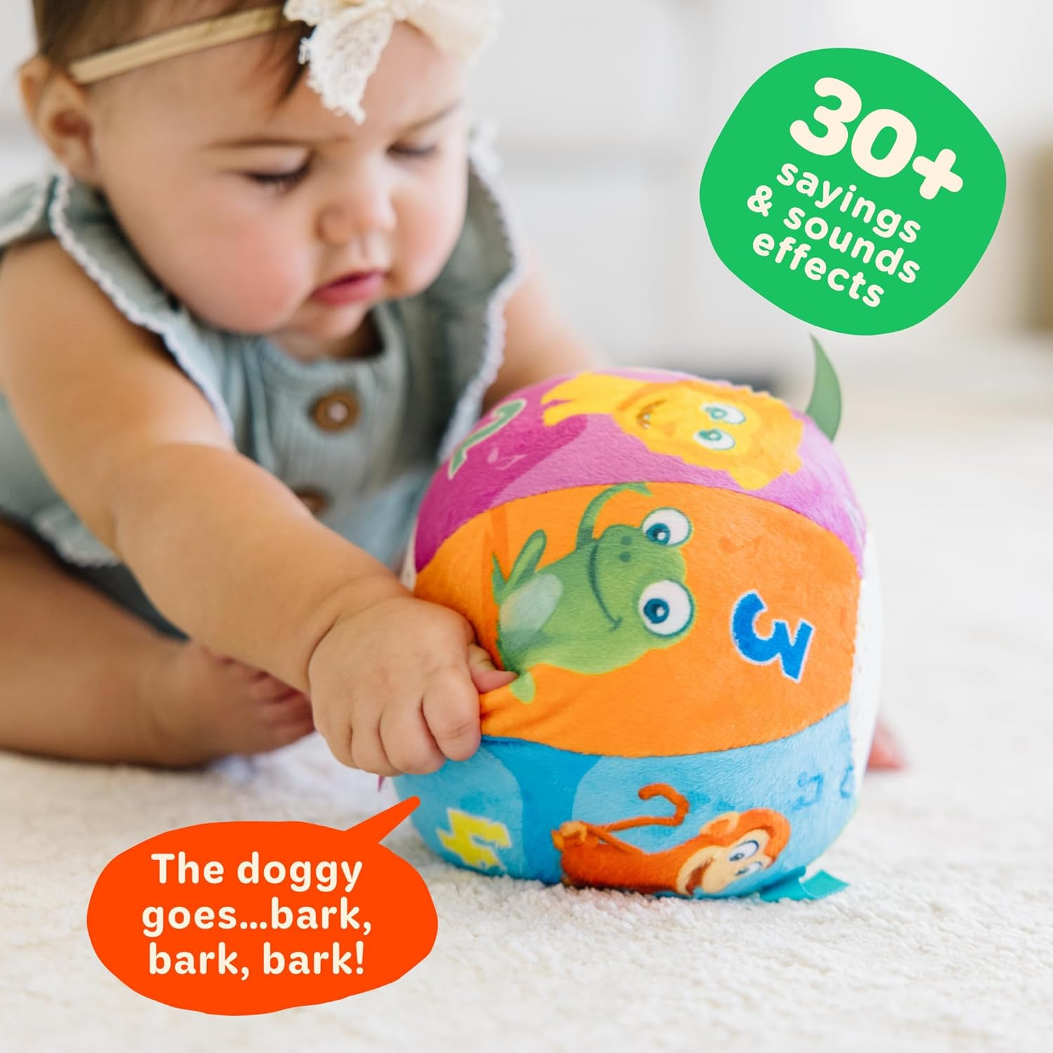 Move2Play, Interactive Baby Ball with 30+ Sounds & Songs | Toys for 1 Year Old B