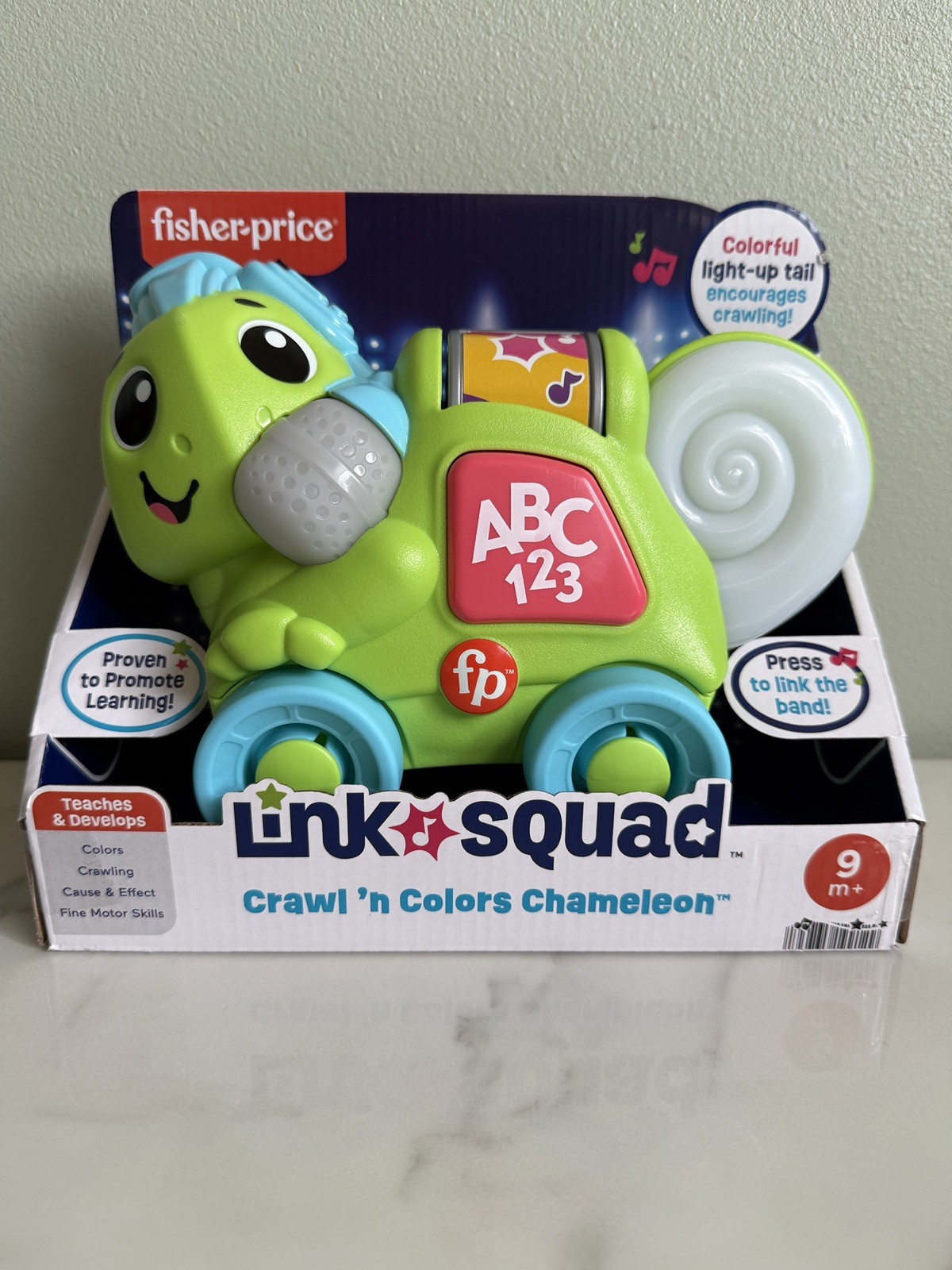 Fisher Price Link Squad Crawl n Colors Chameleon Interactive Learning Toy 9m+