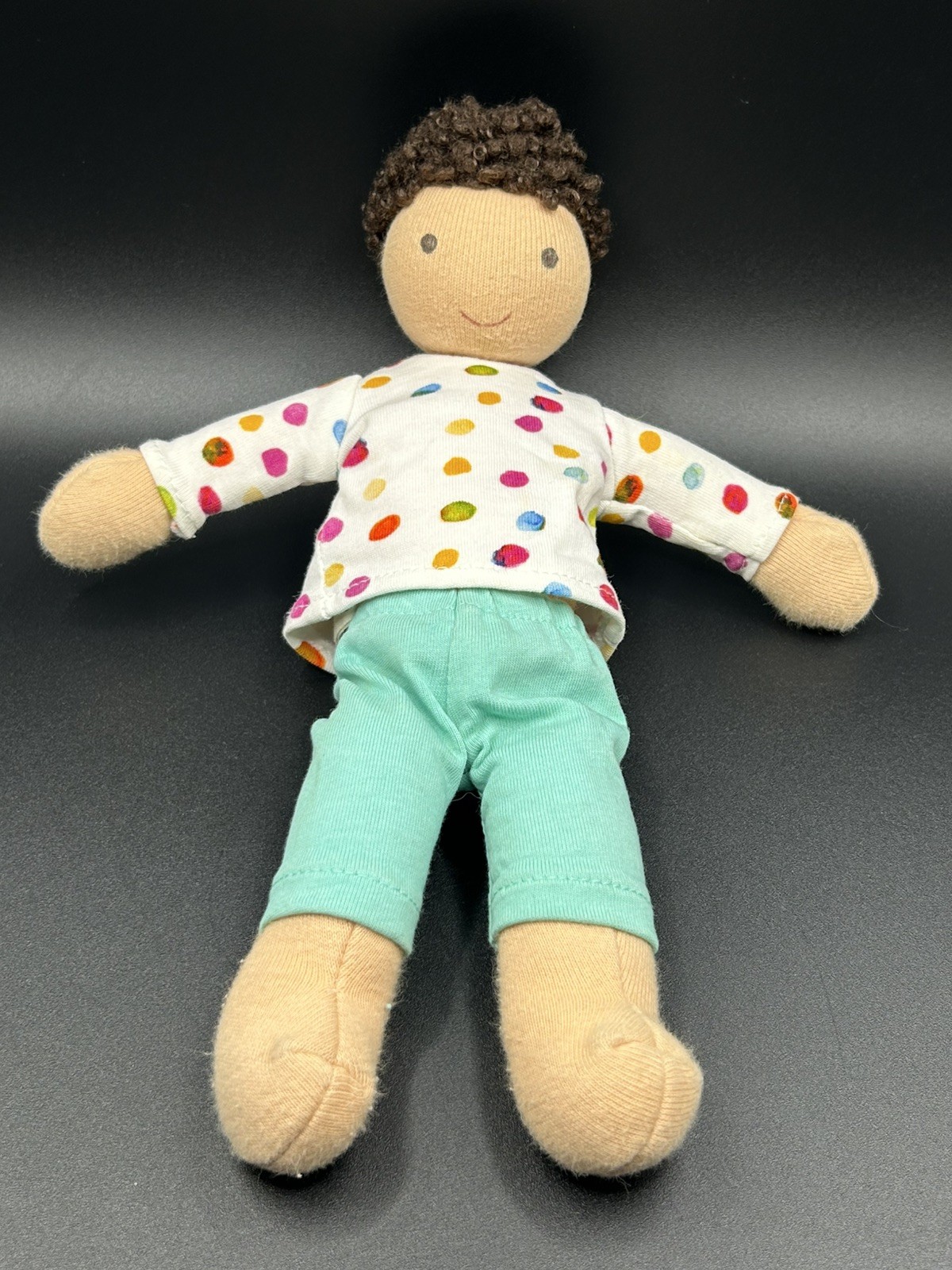 LOVEVERY Baby Avery Gender Neutral Plush Doll 9″ Toy Montessori Organic Cotton
