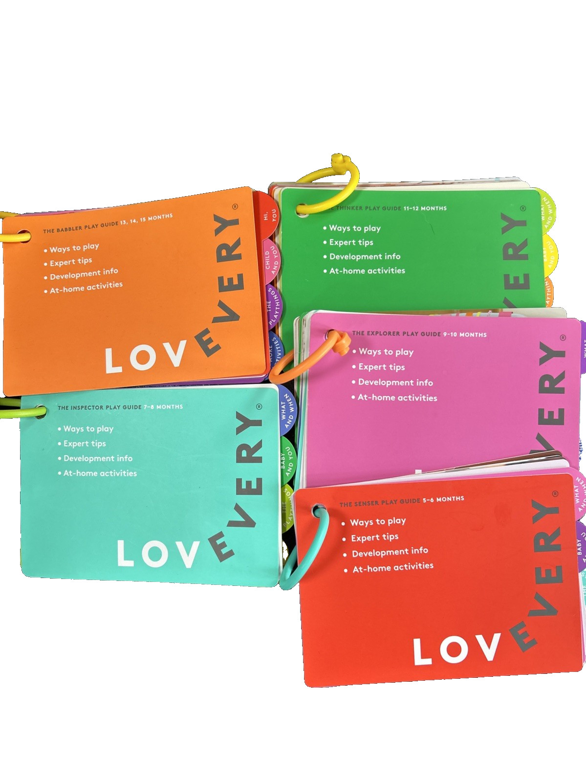 Lovevery Mixed Montessori Toy Bundle Lot With 5 Play Guides Baby Development