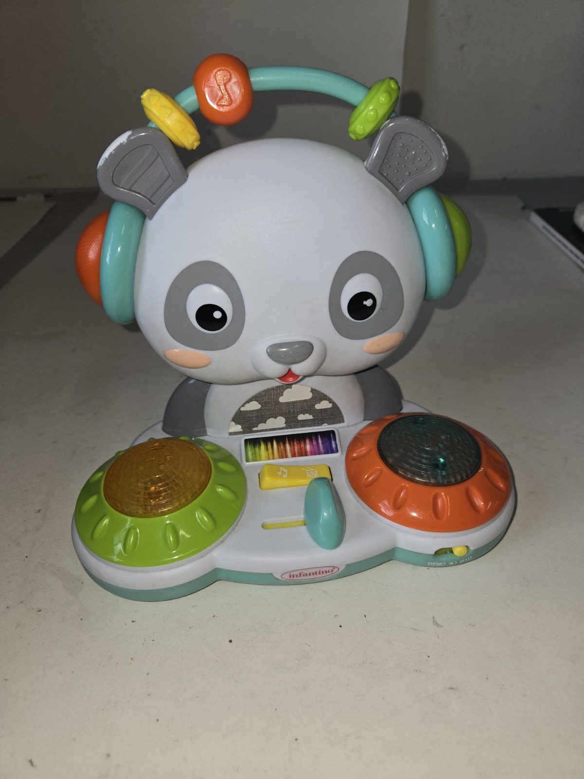 Infantino Spin & Slide DJ Panda – 16 Songs, Busy Beads for Fine Motor Skills Cp