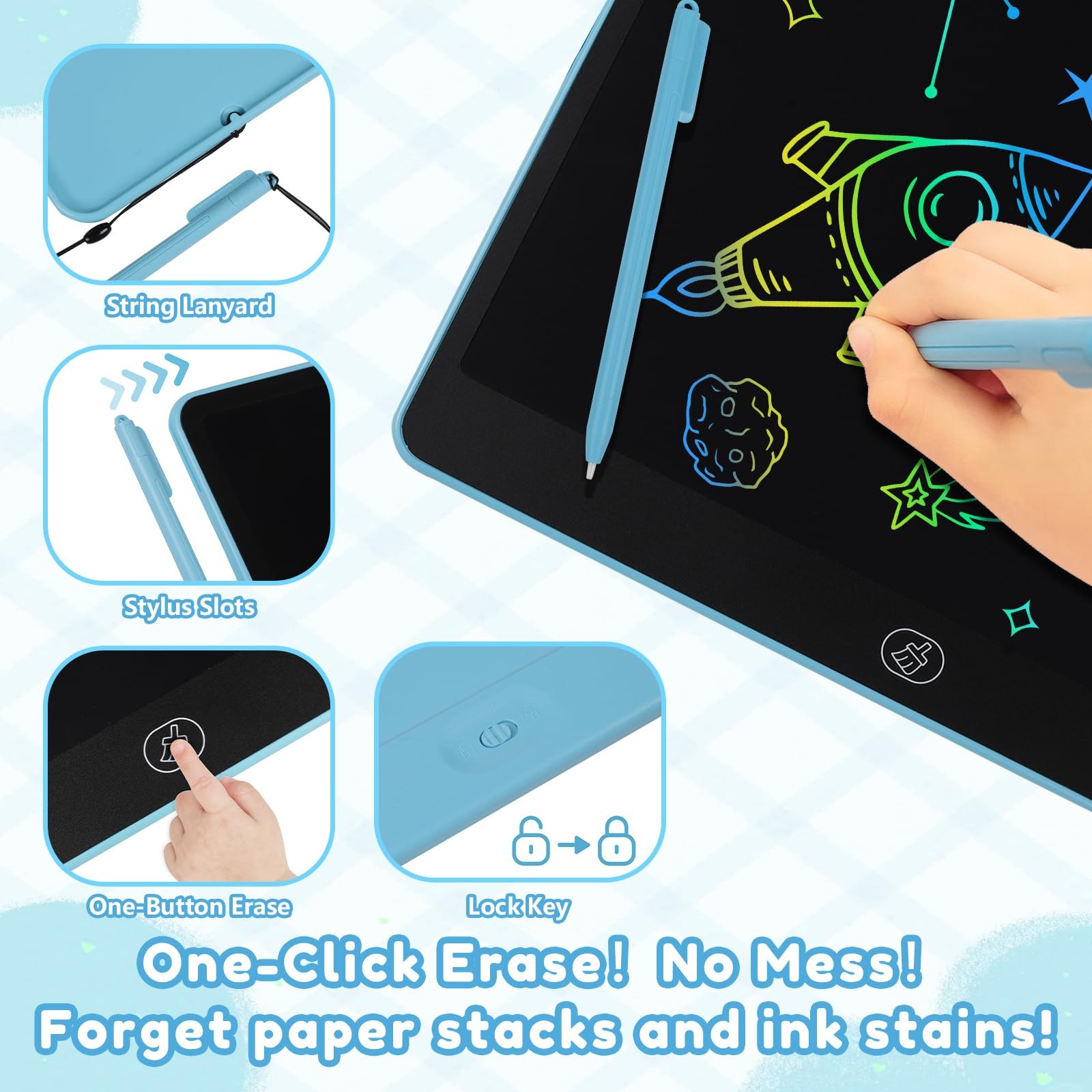 16 Inch LCD Writing Tablet Drawing Pad Doodle Board for Boys Girls