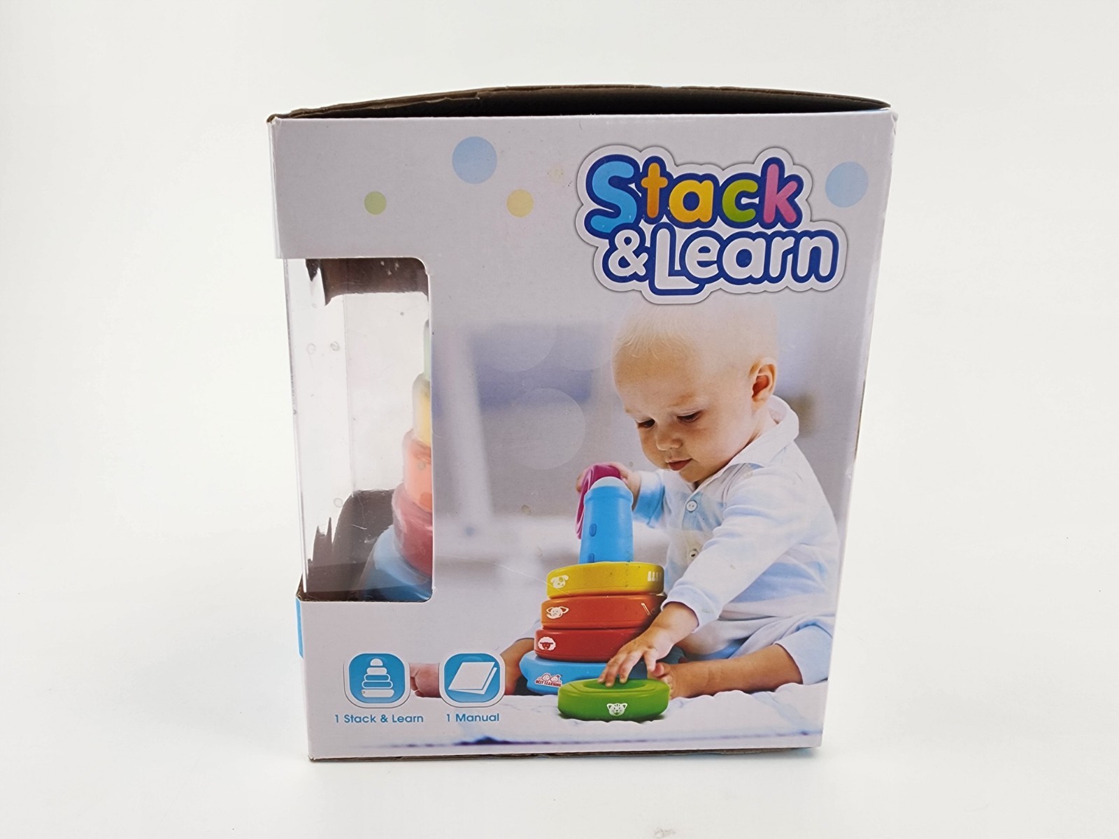 Stack & Learn – Developmental Educational Activity Stacking Toy for 6 or 9 Mo…