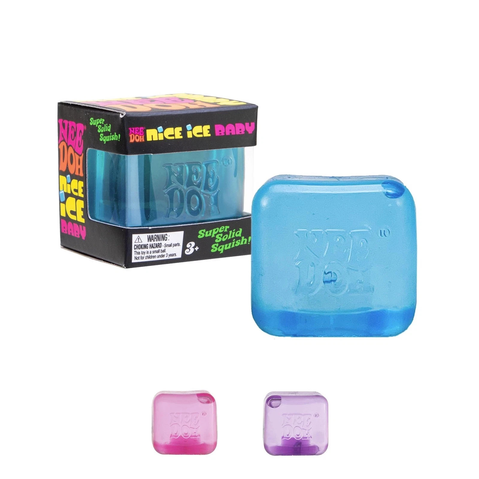 Schylling NeeDoh Nice Ice Baby – Sensory Squeeze Toy – Super Solid Squish