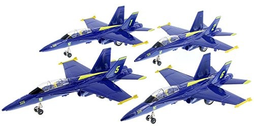 🛦 United States Navy Blue Angels F/A-18 Super Hornet Fighter Jet 9 Inch Die …