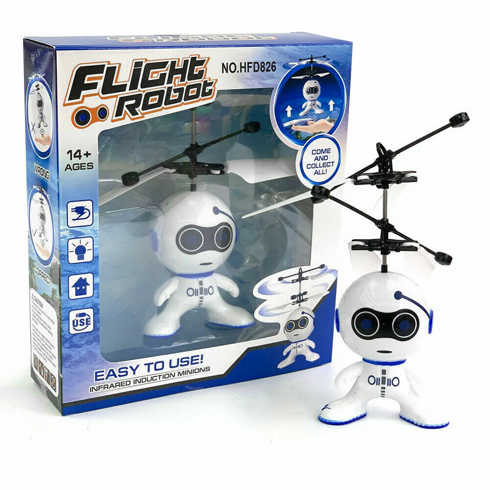1-5PCS Electric Flying Robot Drone Toys Infrared Induction Astronaut Kids Toys