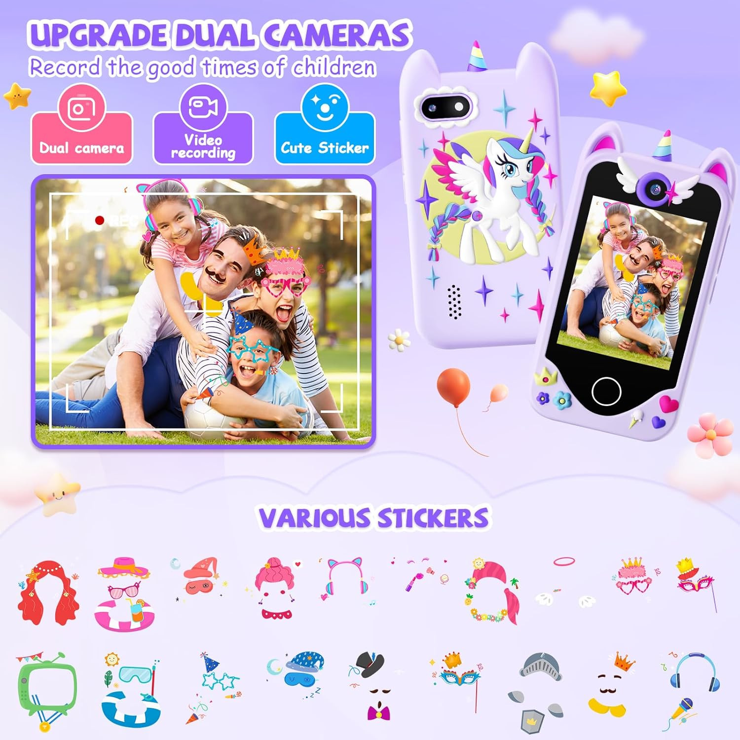 Kids Smart Phone for Girls Gifts – Toddler Christmas Birthday Gift for Age 3 4 5