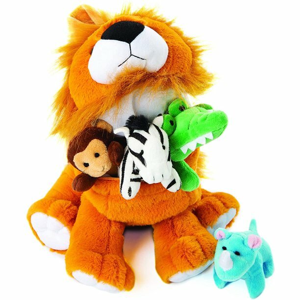 Animal Talking Plush Toddler Toy Crawling Baby Developmental Lion carrier Gift