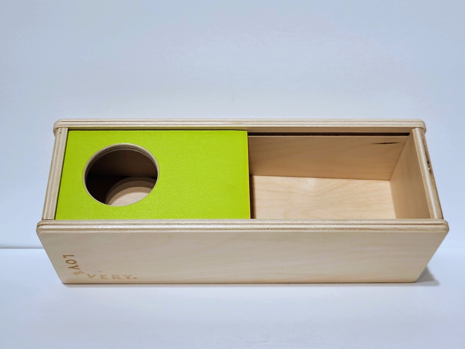 Wooden Sliding Top Box LOVEVERY 4 Balls Included 11-12 Months The Thinker Play