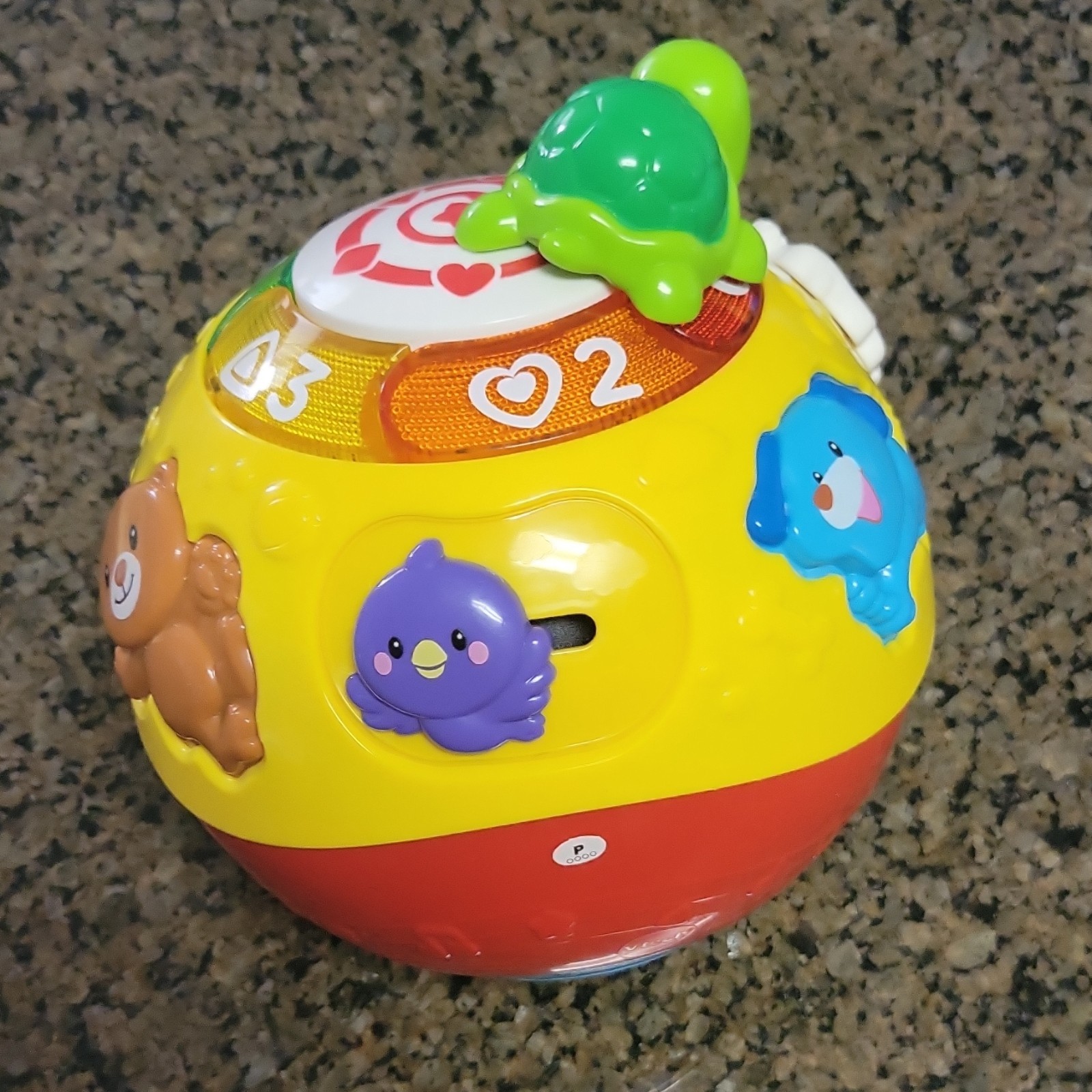 VTech Wiggle & Crawl Ball Developmental Baby Toy, Yellow, Red, Green, Unisex