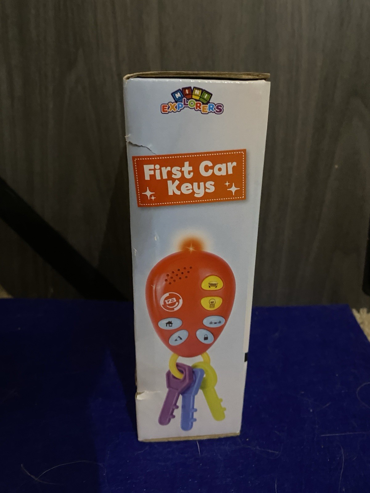Mini Explorers First Car Keys Toy Keys w/ 5 Sounds, BPA Free, 12+ Months