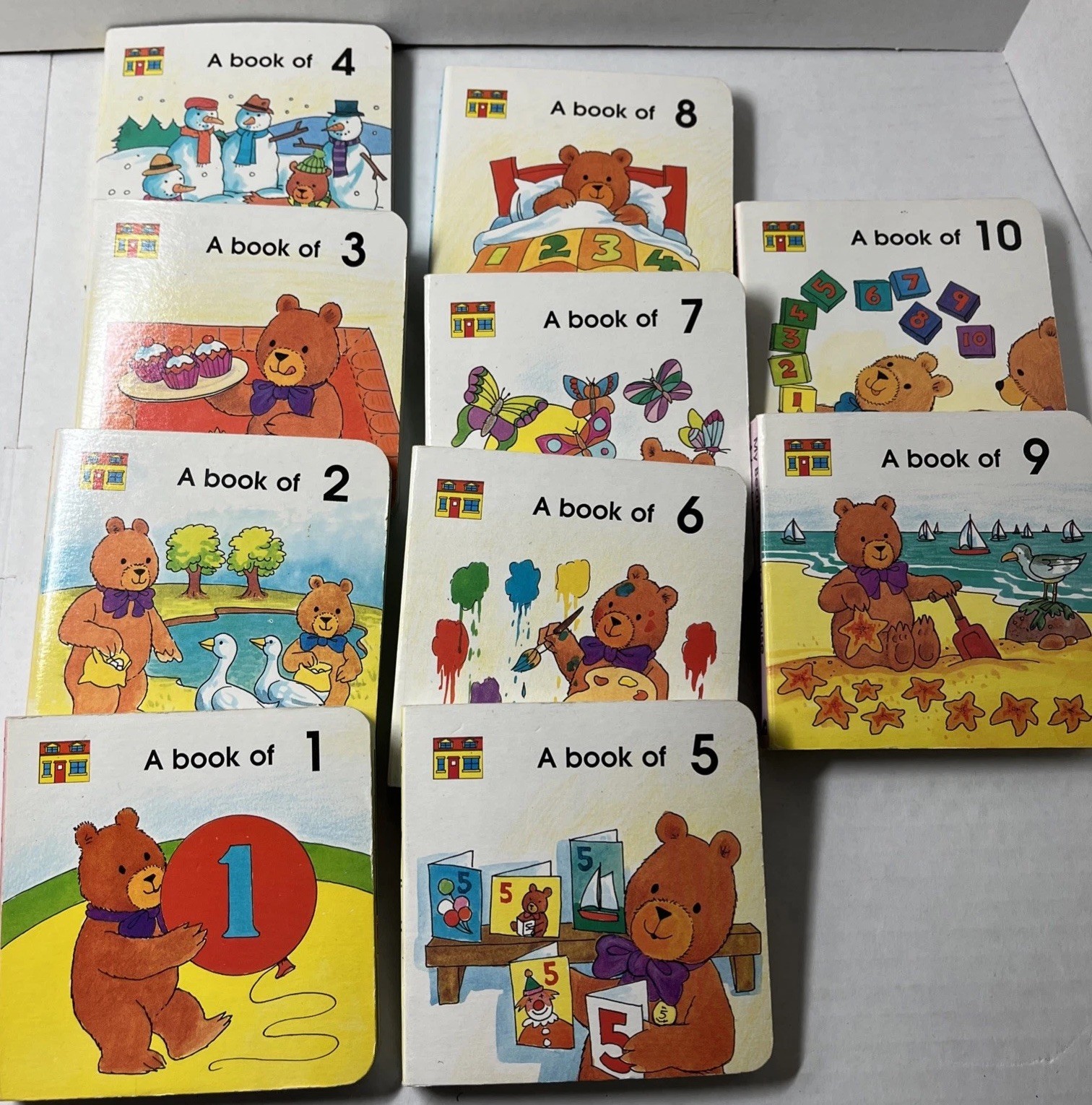 Lot of 16 Vintage Board Books Educational Learning Children Toddler Baby Numbers