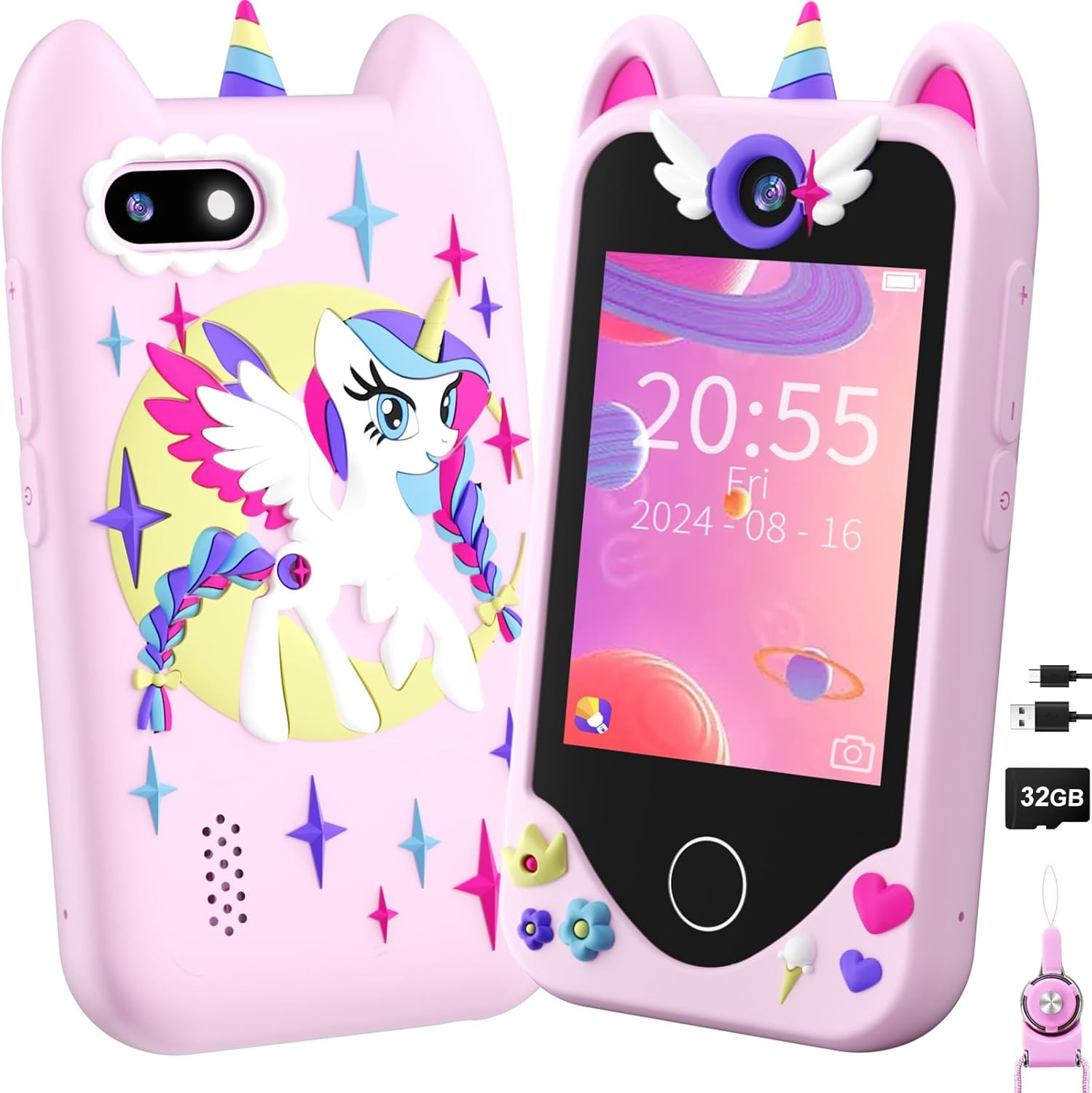 Kids Smart Phone for Girls Gifts – Toddler Christmas Birthday Gift for Age 3 4 5