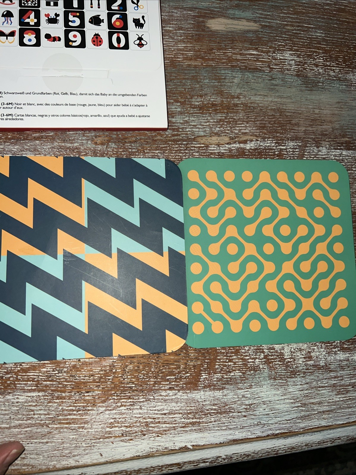 3 sets Visual Stimulation Cards 0-12 months Hand Eye Coordination