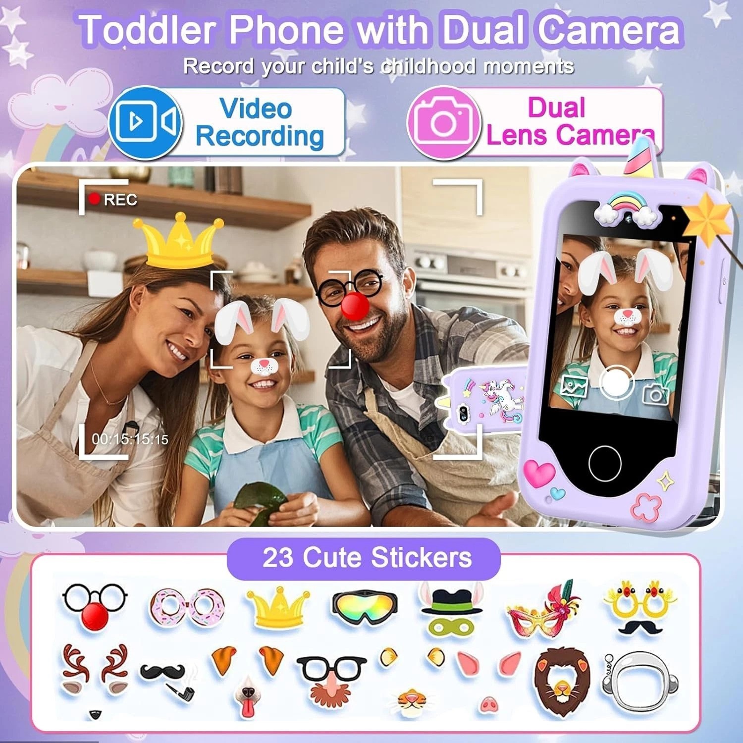 Kids Smart Phone with 8GB Storage & Fun Learning Games – Best Birthday Gift 3-10