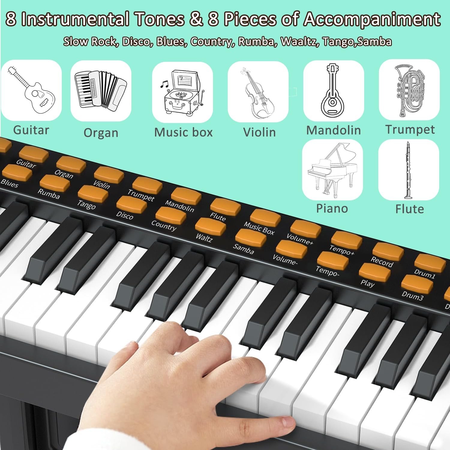 Meideh Piano Keyboard for Kids 36 37 Keys Electric Musical Keyboard with Mic…