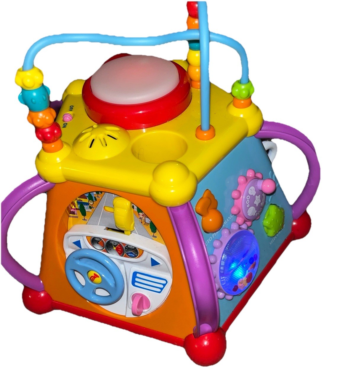 WolVol Musical Activity Cube Toddler Baby Play Center Learning Skills _B6 **