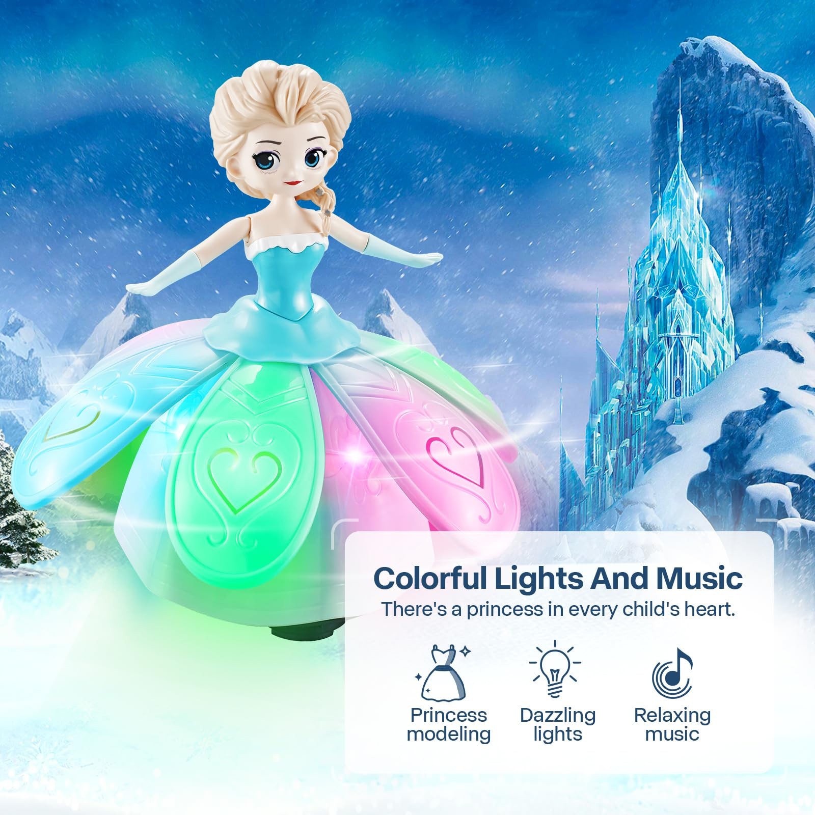 Girl Toys Age 4-5,Birthday Gifts for 1 2 3 4 Year Old Girls,Dancing Princess