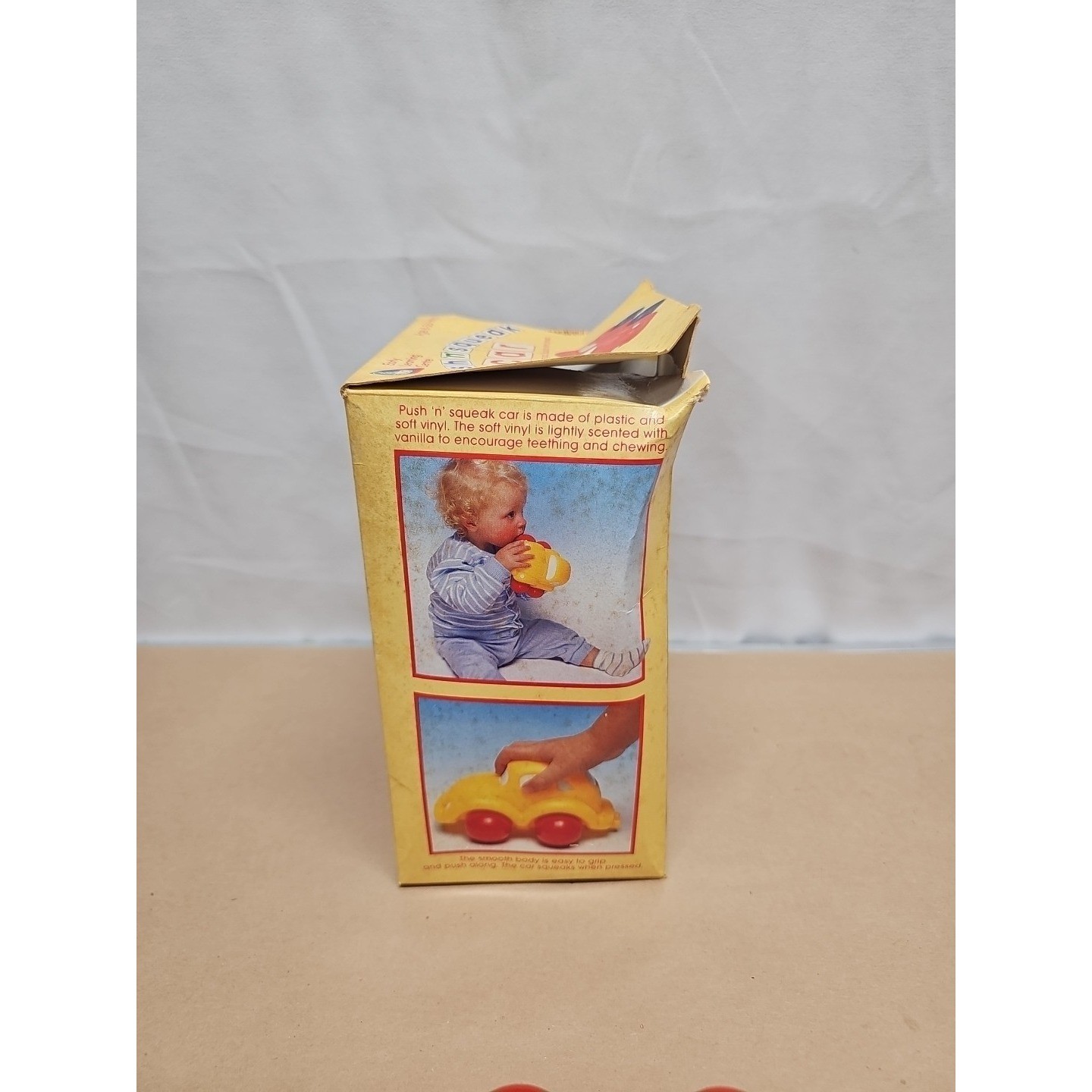 Rare Early Learning Centre (Elc) France Push N Squeak Car Toy with Original Box