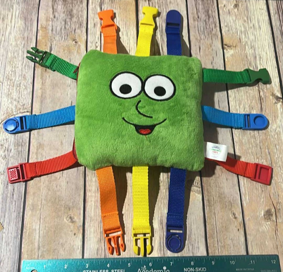 Buckle Toys Buster Fine Motor Skills Learning Activity Toy Shapes Numbers Plush