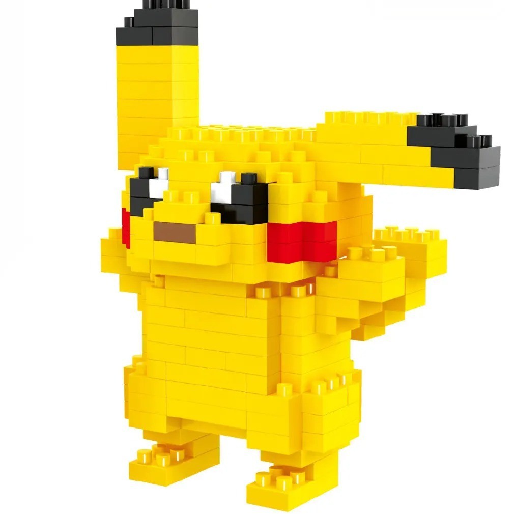 DIY Pokemon Blocks Small Cartoon Block Pikachu Charizard Eevee Mewtwo toys Lugia