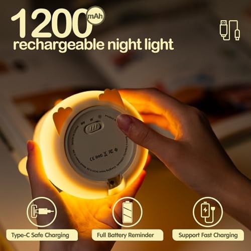 Penguin Night Light, LED Squishy Novelty Animal Night Lamp, Food Baby Penguin