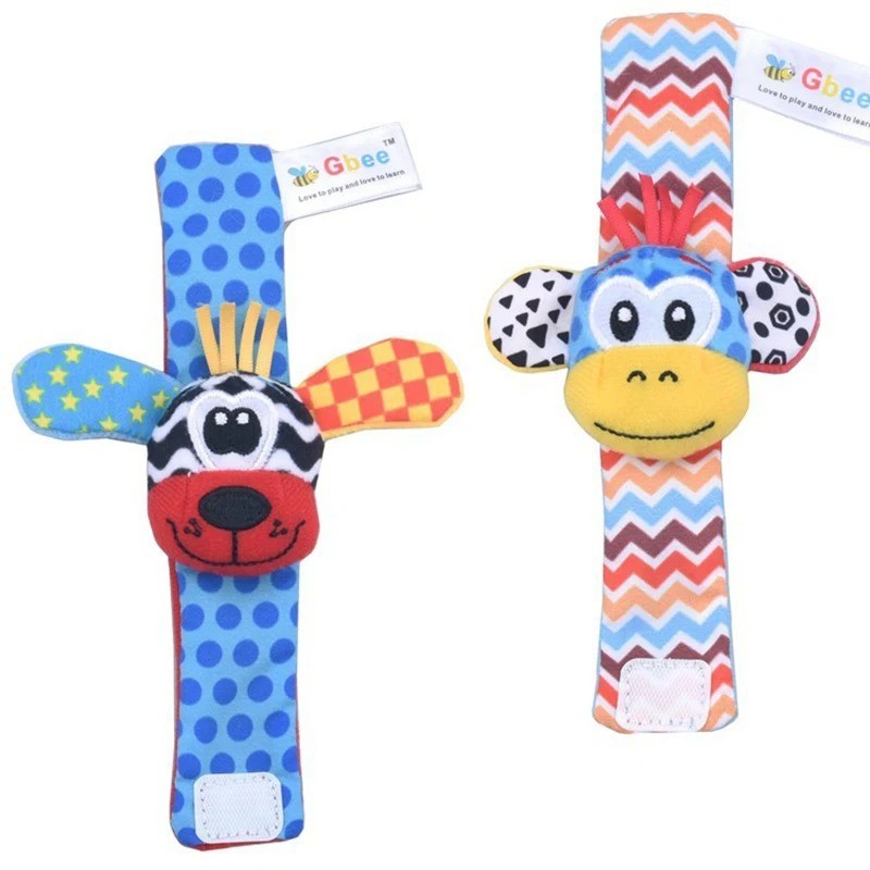 Baby Wrist Rattle Socks Foot Finder Sensory Toy Newborn 0-12 Months Gift