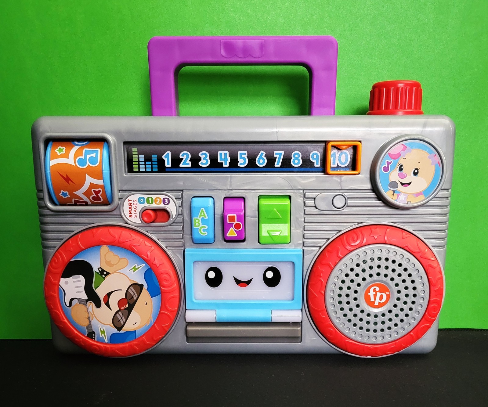 Fisher Price Laugh And Learn Busy Boombox Lights Sounds Songs 6-36 Months