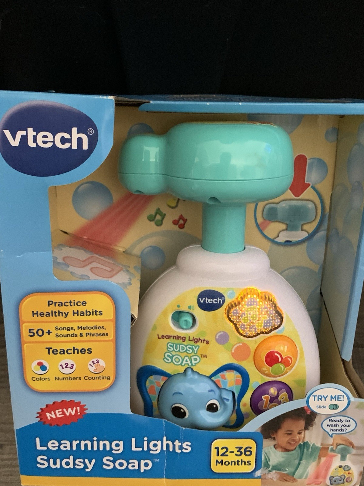Vtech Learning Lights Sudsy Soap Toy Toddler 12-36 Months. Cause Effects Toy.