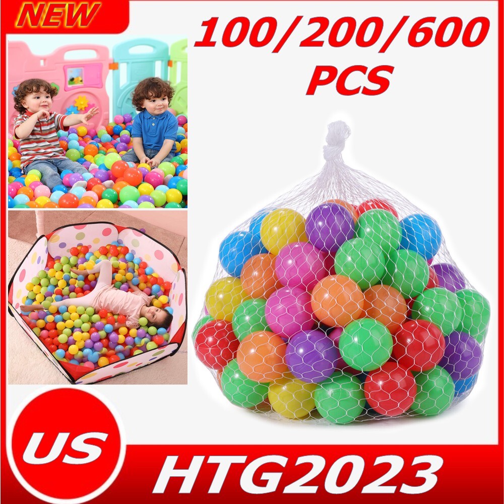 100 PCS Plastic Kids Ocean Pit Ball Eco-friendly Colorful Soft Funny Baby Balls