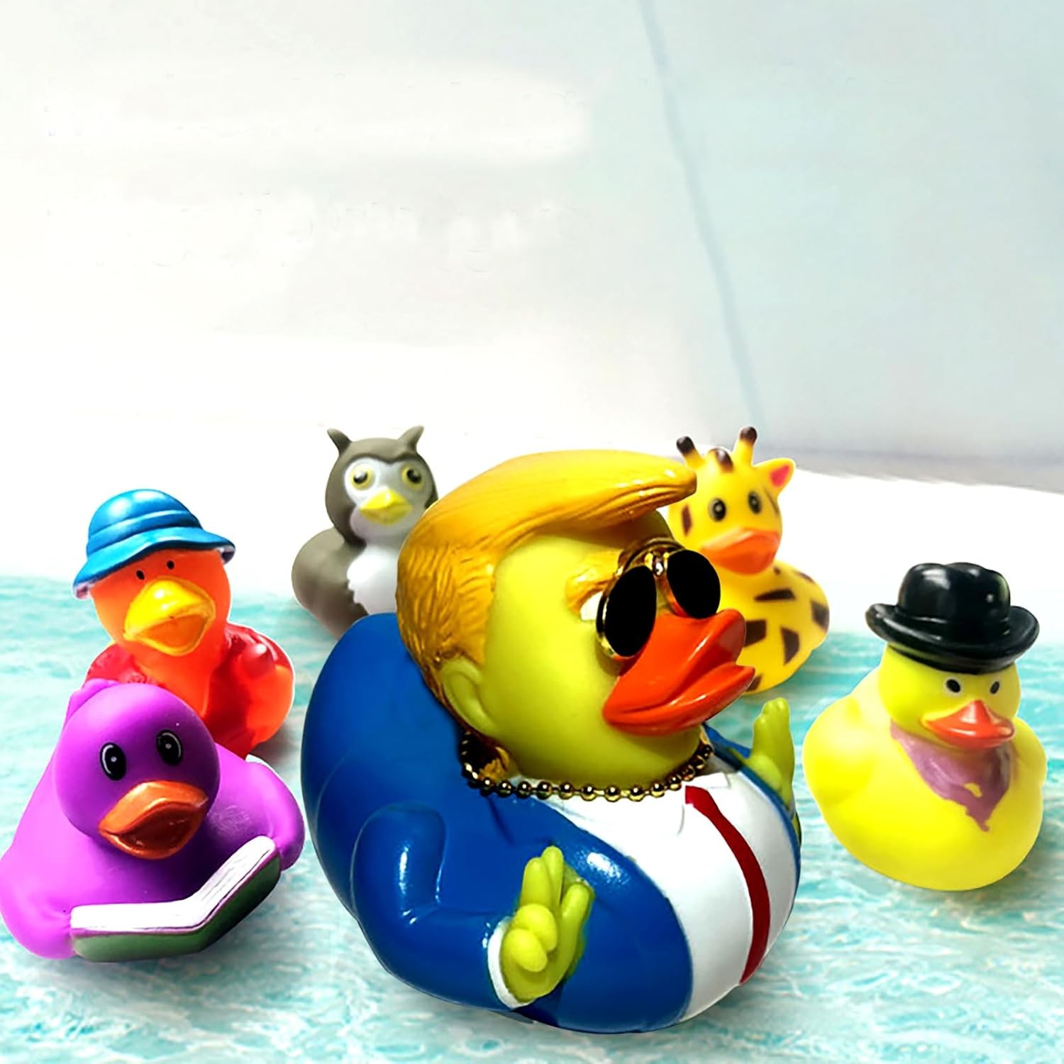 Jeeps Duck Rubber Duckies Trump Collection Baby Bath Ducking Toy Car…