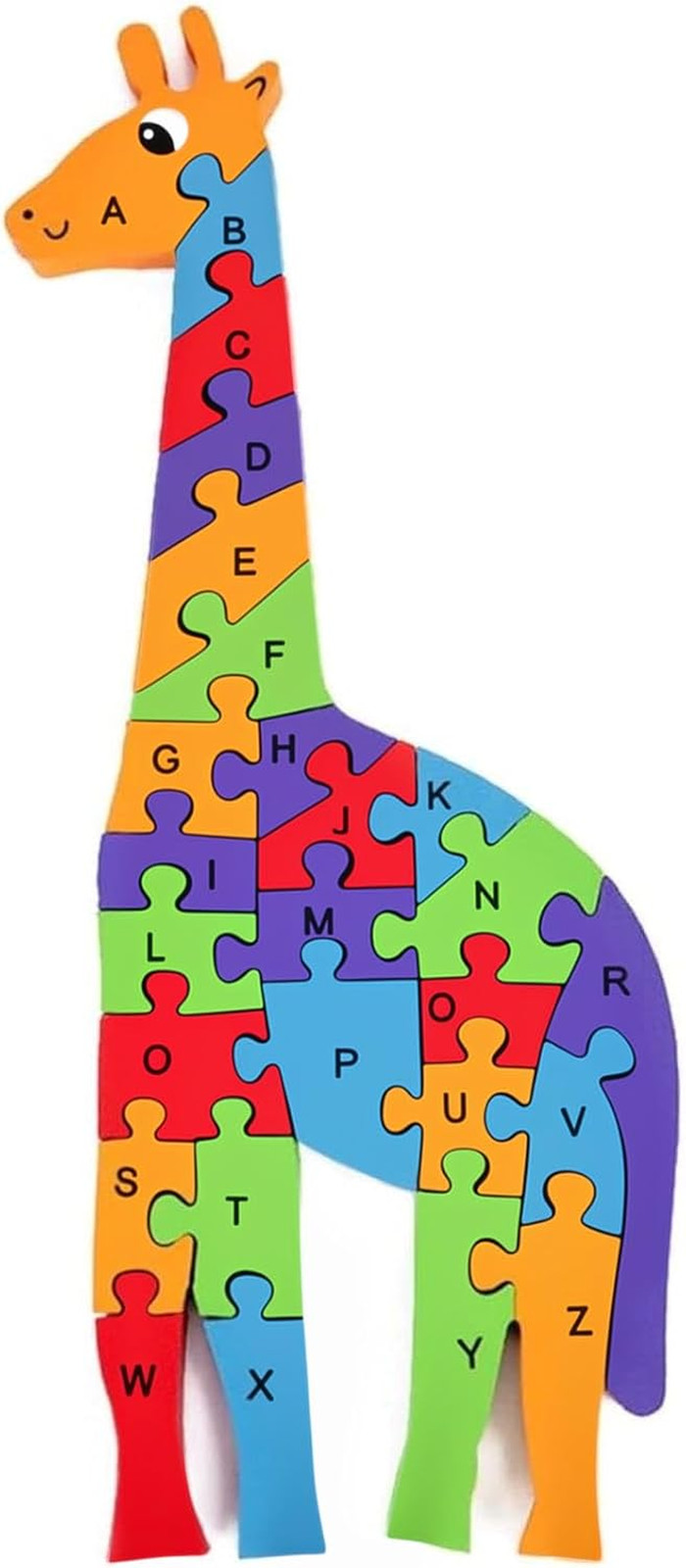 Wooden Alphabet Puzzle for Kids Toddlers – ABC & 123 Montessori Learning Toy