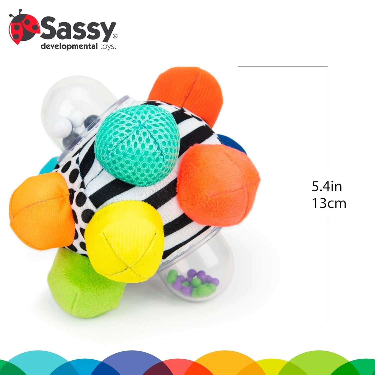 Multi-Color Developmental Bumpy Ball for Baby Motor Skills