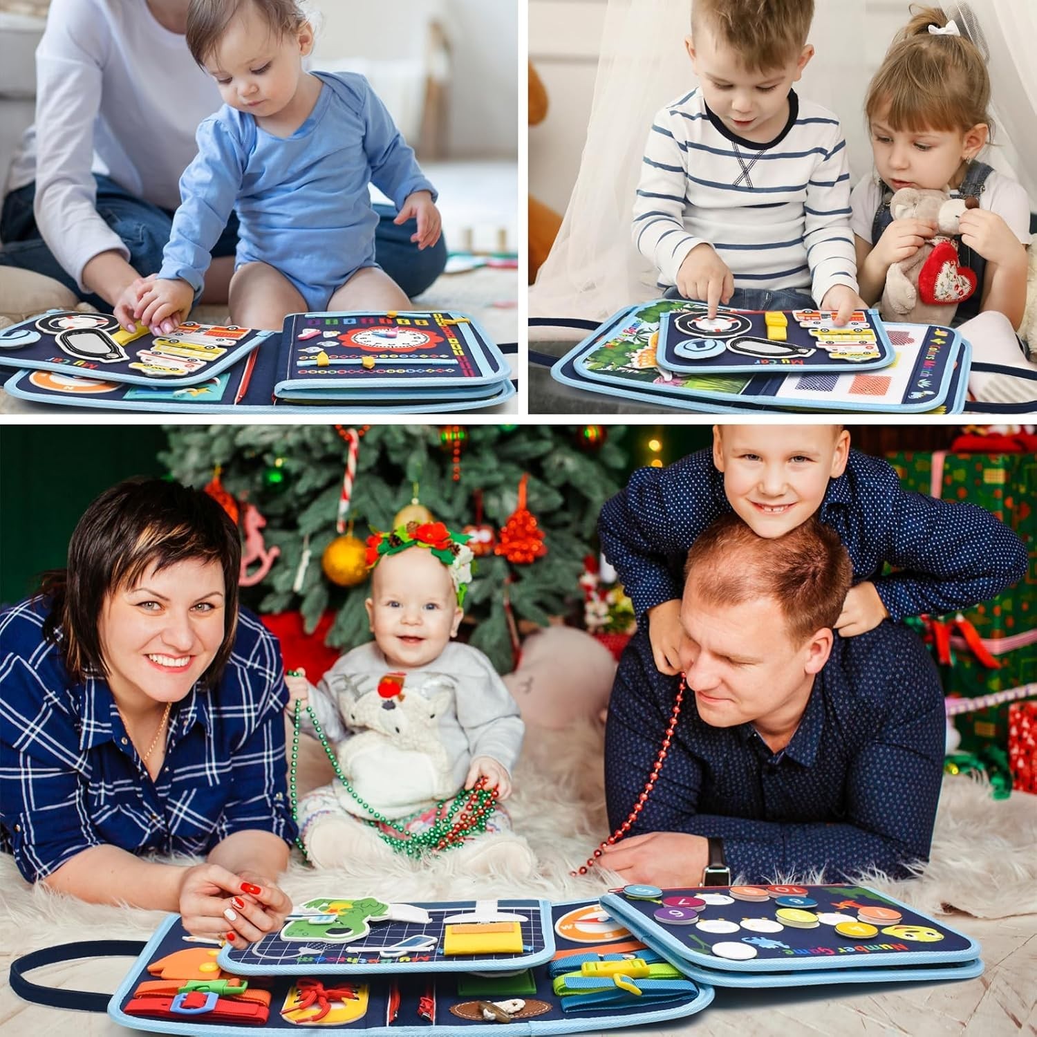 Interactive Dinosaur Busy Book – Fine Motor Skills for Toddlers 1-3 Old