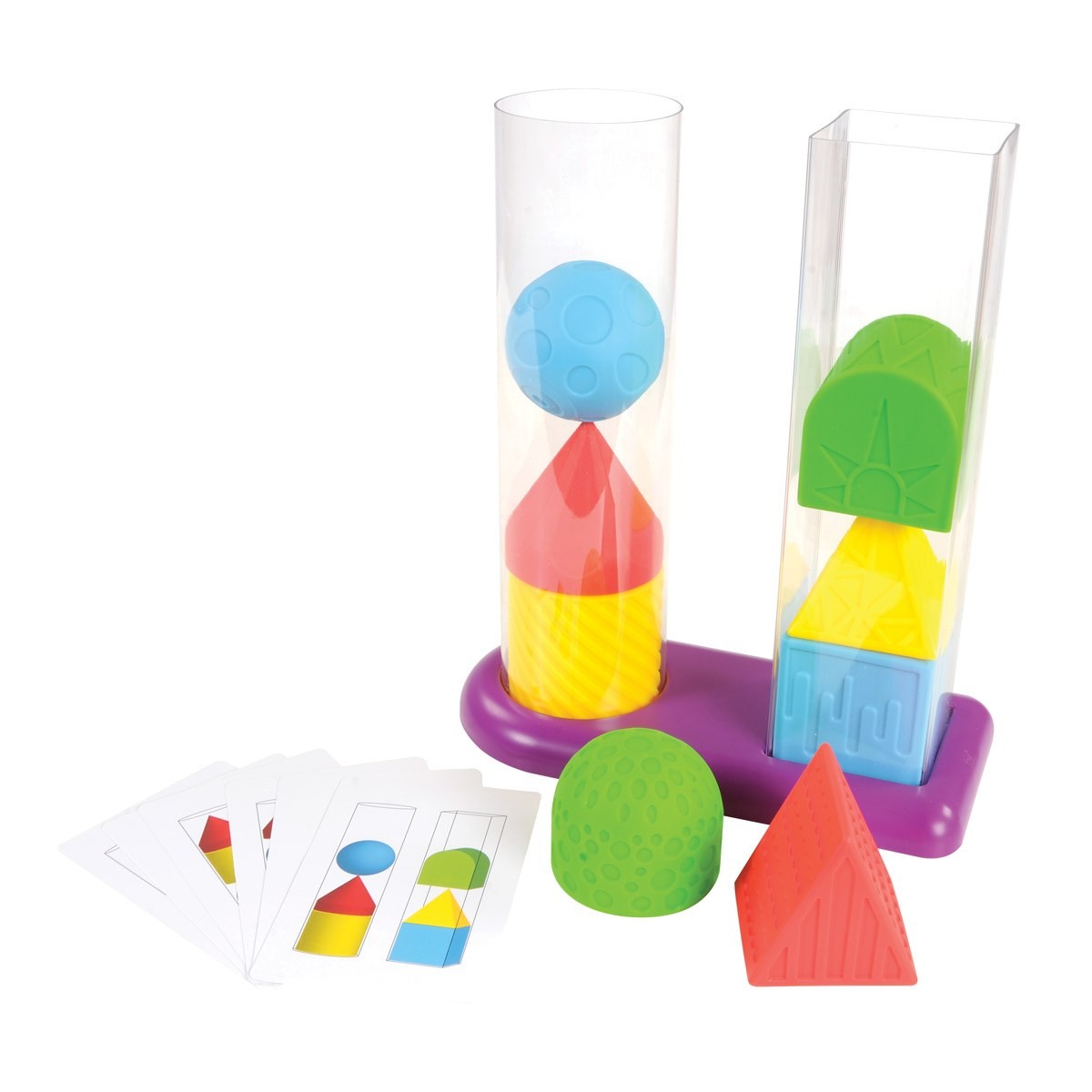 Edushape Geostacker Sorting and Stacking Toy – 11 Pieces