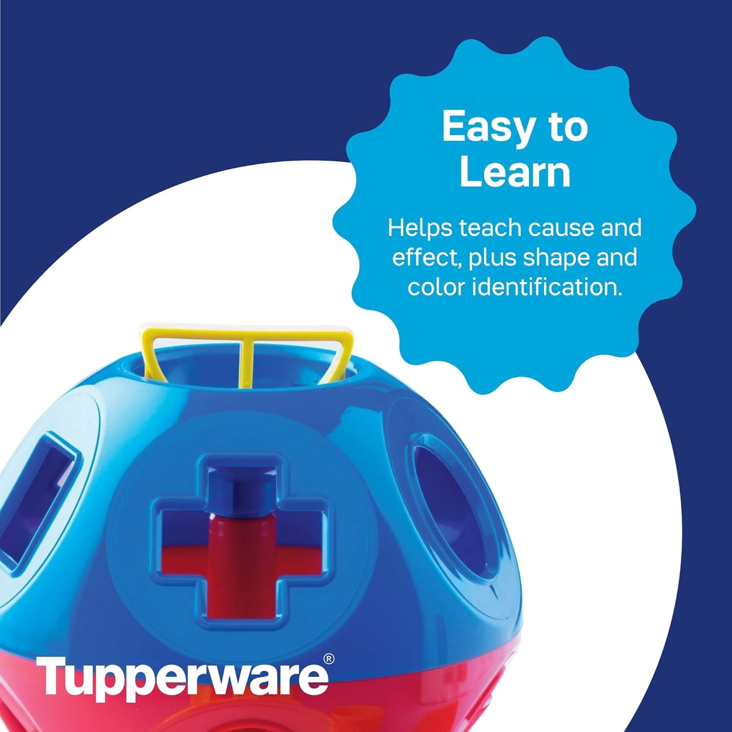 Tupperware Brand Shape-O Toy – BPA Free – Shape-O Sorter Toy for Babies & Toddle