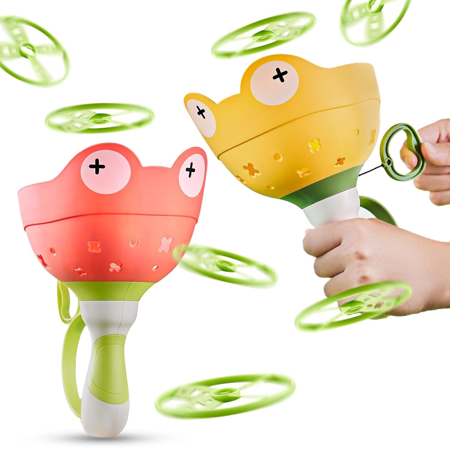 Pamexin Outdoor Catching Game for Kids Ages 4-8 Manual Capture Toy for Toddlers