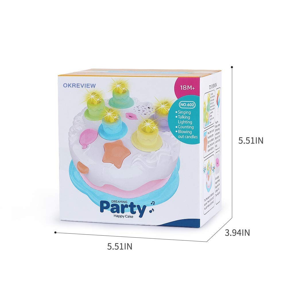 First Birthday Cake Toy – Singing Music Cake Toys with Counting and …