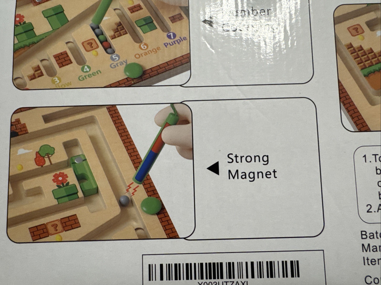 Magnet Counting Maze Color Recognition Number Counting Ages 3+ #9085