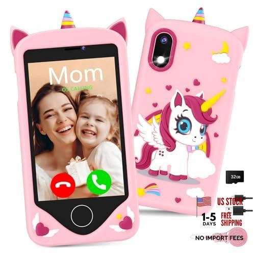 Kids Smart Phone – Talk & Text, Safest Cell Phone for Kids & Teens – Pink