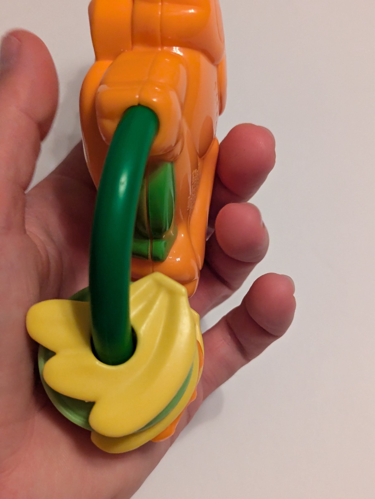 Rainforest Monkey Rings Activity Rattle Hanging Toy Fisher Price Orange Green