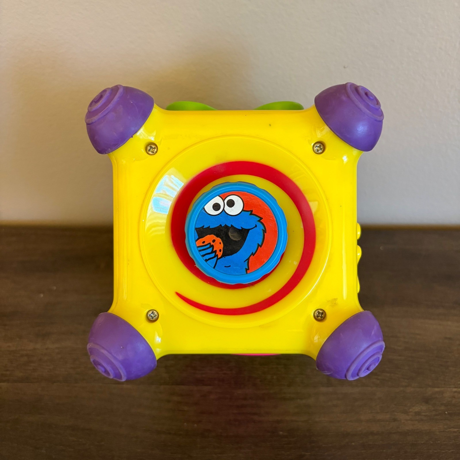 Vintage 2001 Mattel Sesame Street Activity Cube Elmo Cookie Monster Untested