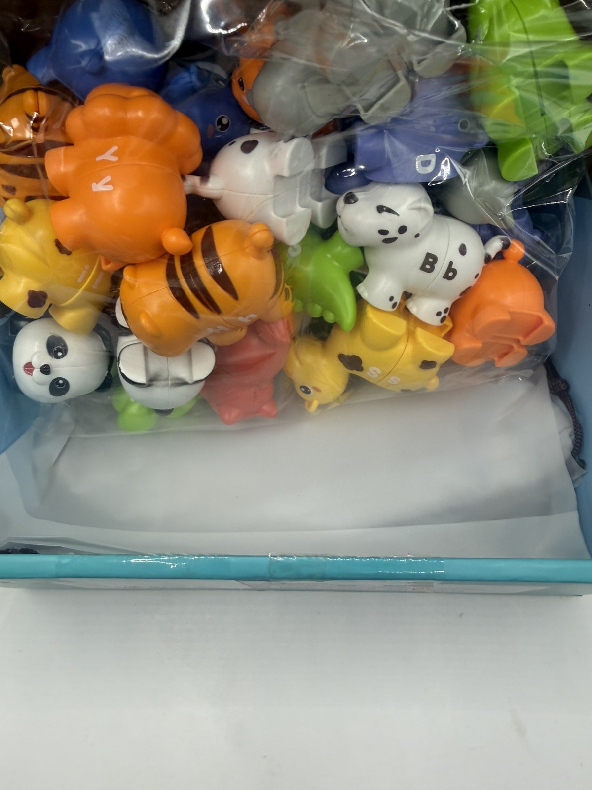 52 Piece ABC Animal Matching Game Educational Toy for Toddlers open damage box