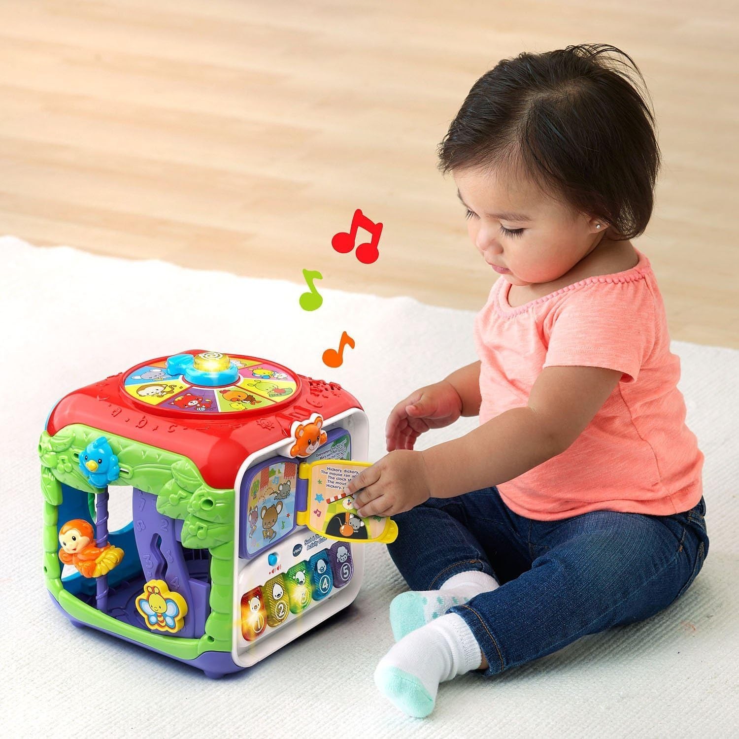 Bright Red Activity Cube for Toddlers – Encourages Fine Motor Skills & Learning